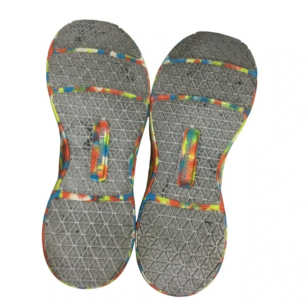 Merrell Work Shoes Womens 9 Gray Tie‎ Dye Composite Toe Safety Sneakers J005176